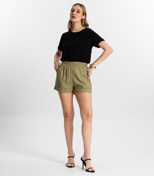 Imagem de Shorts Feminino Com Elástico Select Bege