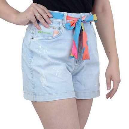 Imagem de Shorts Feminino FreeSurf Jeans Flowers Denin - 12120