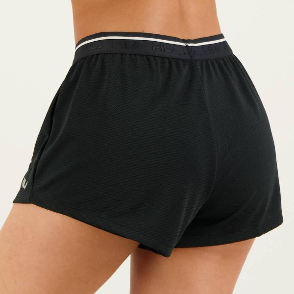 Imagem de Shorts Fila Flow Elastic Feminino Preto e Branco