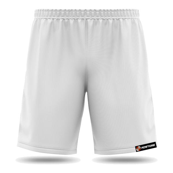 Imagem de Shorts Futebol Masculino Poliéster Bermuda Calção Academia Corrida Branco