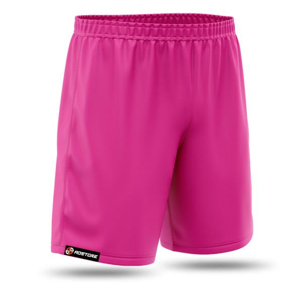 Imagem de Shorts Futebol Masculino Poliéster Bermuda Calção Academia Corrida Pink