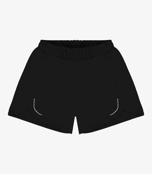 Imagem de Shorts Infantil Em Moletinho Rovi Kids Preto