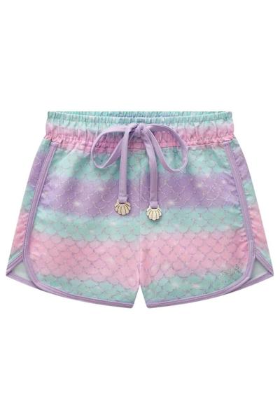 Imagem de Shorts Infantil Kukie Verão Nylon Conchinha