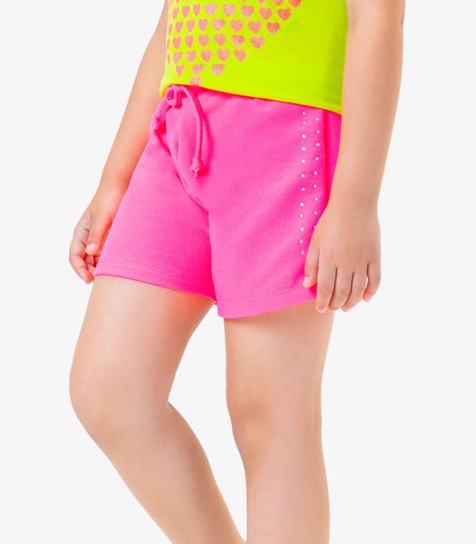 Imagem de Shorts Infantil Menina Rovi Kids Rosa