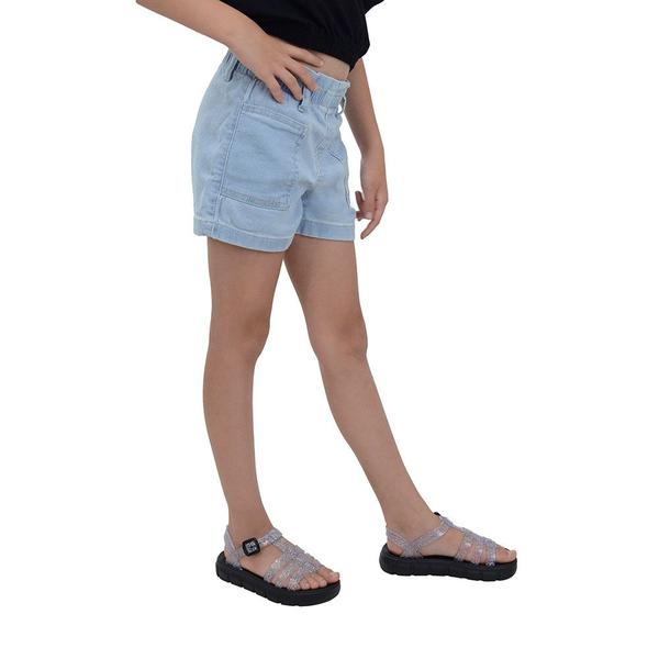 Imagem de Shorts Infanto Juvenil Feminino Malwee Jeans Comfort Azul - 100010