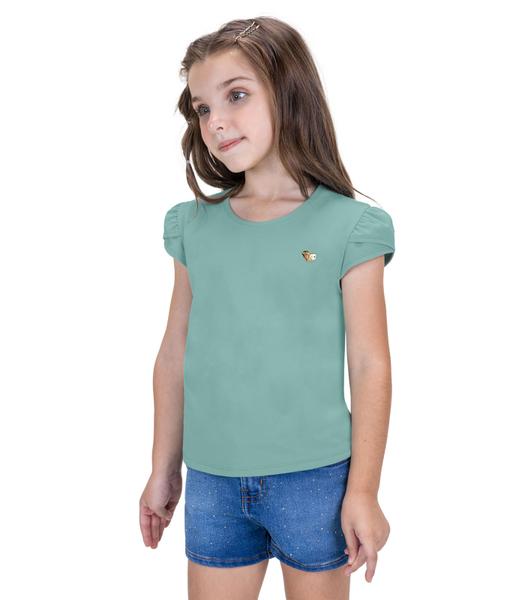 Imagem de Shorts Jeans Infantil Feminino Trick Nick Azul