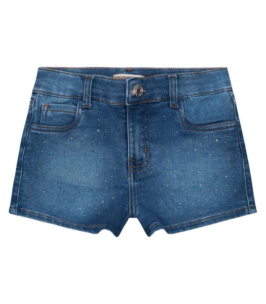 Imagem de Shorts Jeans Infantil Feminino Trick Nick Azul