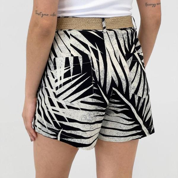 Imagem de Shorts Malwee Estampado em Tecido com Cinto Feminino