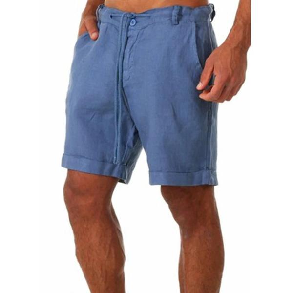 Imagem de Shorts Masculinos de Verão - Algodão e Linho Respirável - Tamanhos S-4XL