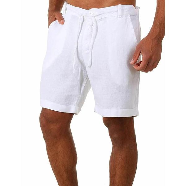 Imagem de Shorts Masculinos de Verão - Algodão e Linho Respirável - Tamanhos S-4XL