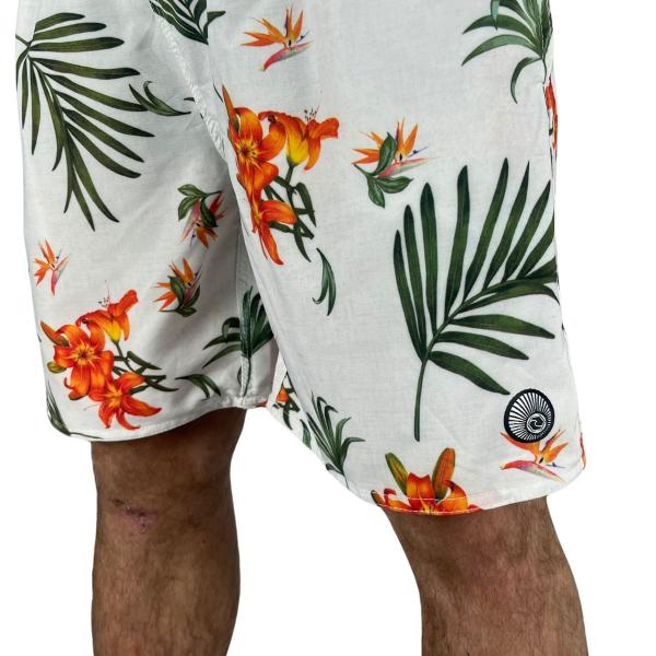 Imagem de Shorts Surf Trip Floral Branco