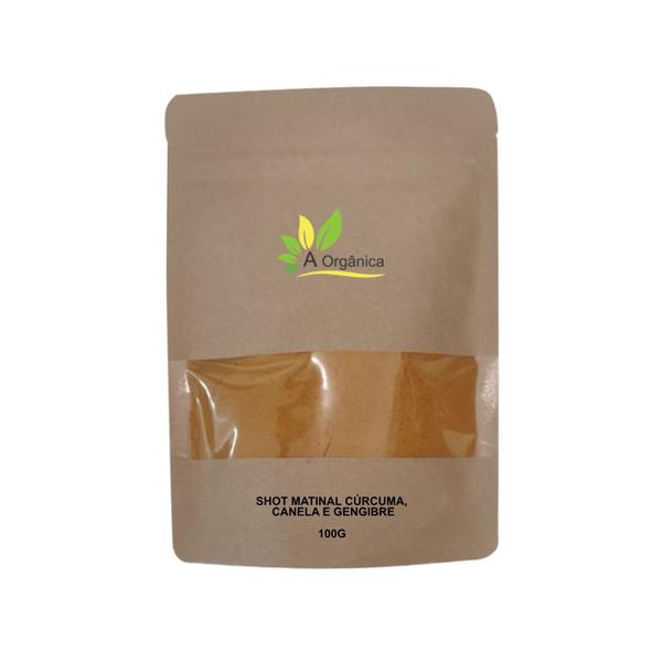Shot Matinal Cúrcuma, Canela e Gengibre 100g - À Orgânica Imagem de Shot Matinal Cúrcuma, Canela e Gengibre 100g