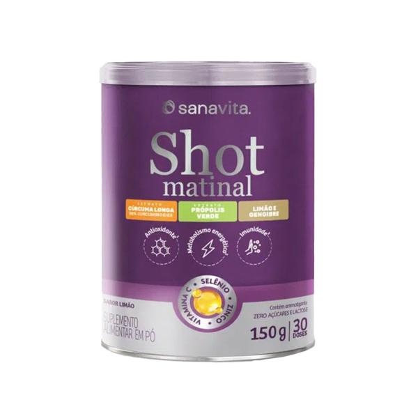 Shot matinal - limão - lata 150g - sanavita Imagem de Shot matinal - limão - lata 150g - sanavita