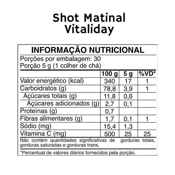 Imagem de Shot Matinal Orgânico Cúrcuma Uva Própolis Vitaliday 150g - Kampo de Ervas