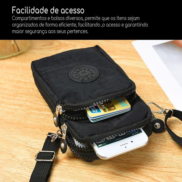 Imagem de Shoulder Bag Bolsa Unissex Pochete Ombro Transversal Fashion