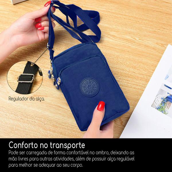 Imagem de Shoulder Bag Bolsa Unissex Pochete Ombro Transversal Fashion