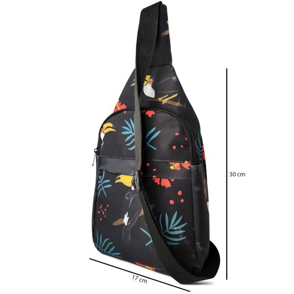 Imagem de Shoulder Bag Estampada Mini Mochila Chest Beg Bolsa Transversal 07