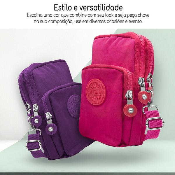 Imagem de Shoulder Bag Mini Bolsa Transversal Lateral Pochete Pequena