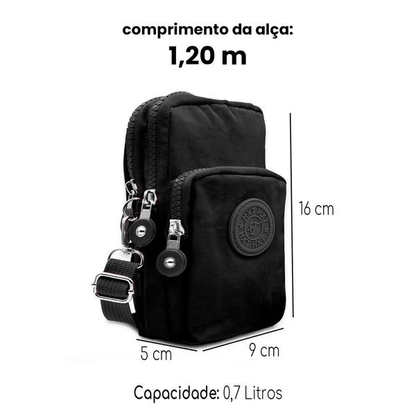 Imagem de Shoulder Bag Mini Bolsa Transversal Lateral Pochete Pequena