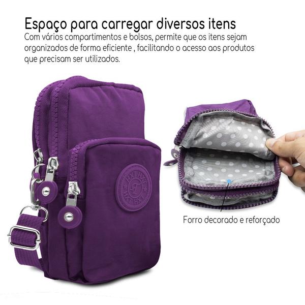 Imagem de Shoulder Bag Mini Bolsa Transversal Lateral Pochete Pequena