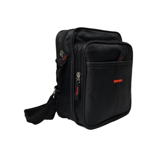 Imagem de Shoulderbag Semi Impermeável Corrida Academia Porta Celular Preta Reforçada Grande Festas Masculina Dia a Dia Mini Bolsa