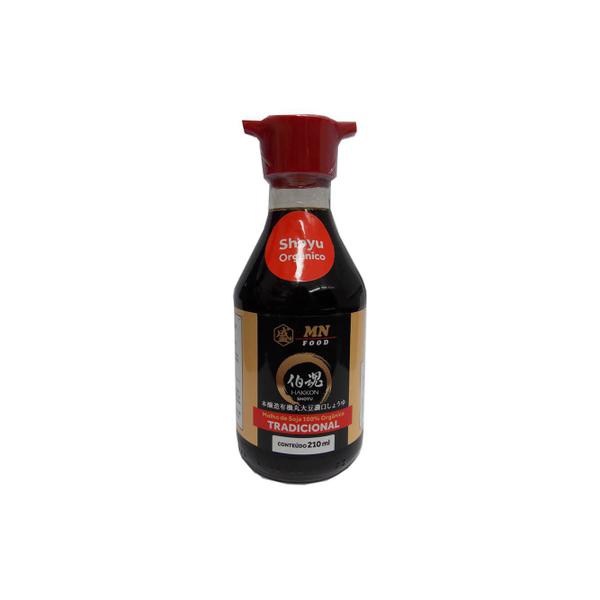 Shoyu Orgânico Tradicional Molheira 210ml MN Food Imagem de Shoyu Orgânico Tradicional Molheira 210ml MN Food