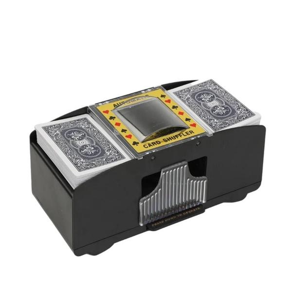 Imagem de Shuffler de Cartas Automático Elétrico - USB e Bateria - Para Pôquer e Jogos de Cartas