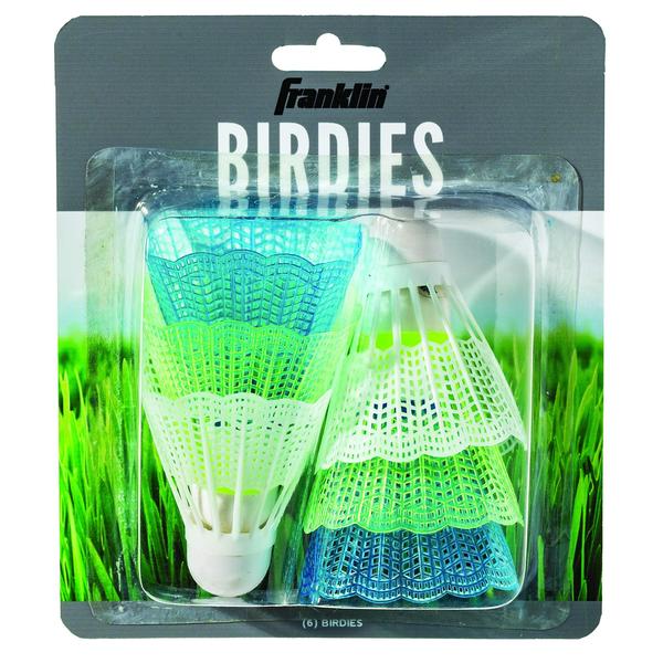 Imagem de Shuttlecock Franklin Sports Birdies, pacote com 6 unidades de nylon