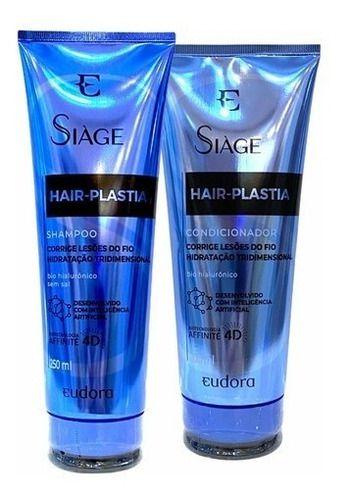 Imagem de Siàge Hair Plastia Eudora Shampoo 240ml + Condicionador 200ml Plástica Capilar