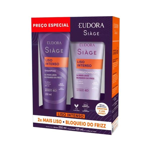 Imagem de Siage Kit Caixa Liso Intenso Sh 250ml + Cond 125ml