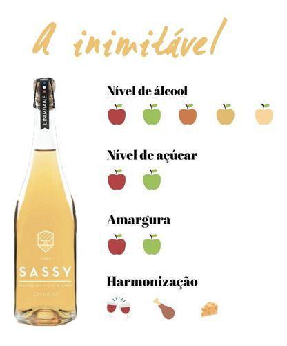 Sidra Sassy L'inimitable Premium 330ml-pack 12 Garrafas - Maison Sassy Imagem de Sidra Sassy L'inimitable Premium 330ml-pack 12 Garrafas