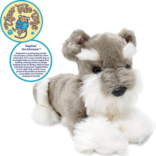 Imagem de Siegfried The Schnauzer - 12 Inch Stuffed Animal Plush Dog - por Tiger Tale Toys