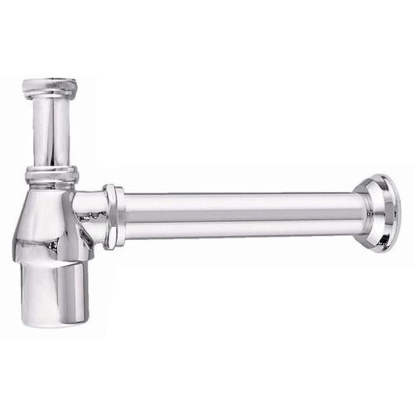 Imagem de Sifão Copo Metal Cromado + Válvula Clic Inox 1.1/4 Cromada