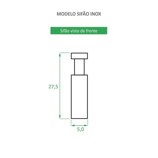 Imagem de Sifão Cromado Inox Para Cuba De Banheiro