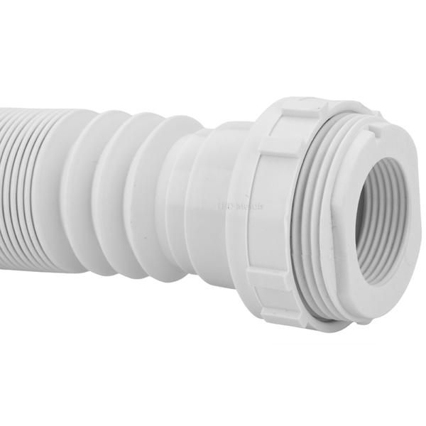 Imagem de Sifão Duplo Sanfonado/extensivo Universal Abs Branco