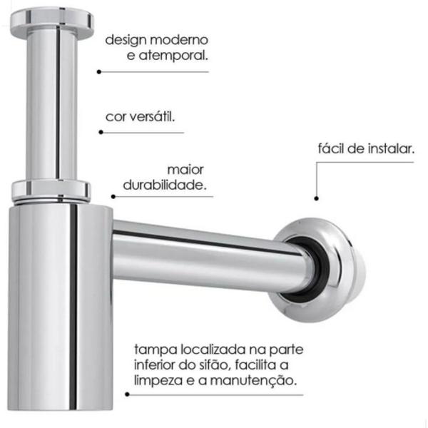 Imagem de Sifão Para Cozinha E Tanque 1.1/2 X 1.1/2 Deca - 1680.C.112