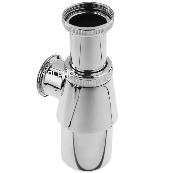 Sifão Pia Tanque Lavanderia Metal Cromado 1.1/4 X 2'' Pol. - ALPHA HIDROMETAIS Imagem de Sifão Pia Tanque Lavanderia Metal Cromado 1.1/4 X 2'' Pol.
