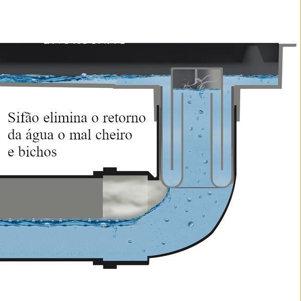 Imagem de Sifão Ralo Linear Vertical Pvc Saída 50Mm Novii Ralo Linear