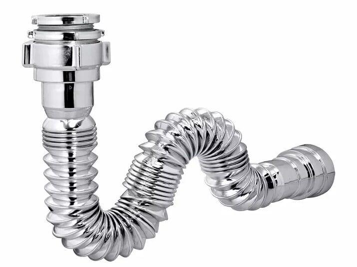 Sifão Sanfonado Pia Flexível Extensível Universal Cromado - BFFERRAGENS Sifão Sanfonado Pia Flexível Extensível Universal Cromado - BFFERRAGENS
