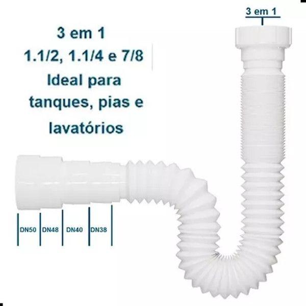 Imagem de Sifão Universal Multiuso Sanfonado ajustável 66cm BR Tigre