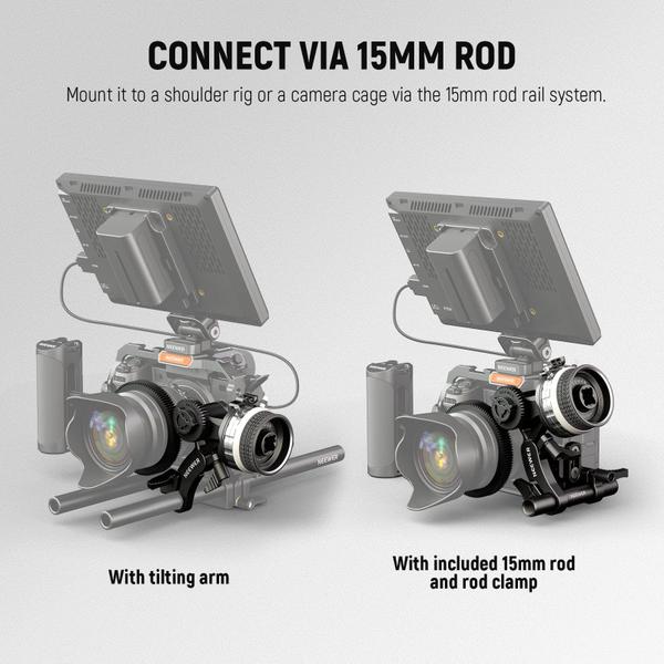 Imagem de Siga o Focus Neewer PG001 Mini com paradas A/B para câmera de cinema