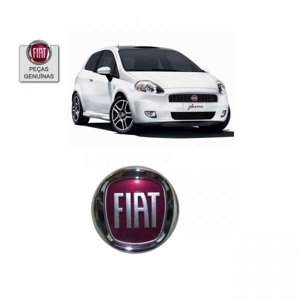 Imagem de Sigla Fiat Frontal Vermelha Punto Original