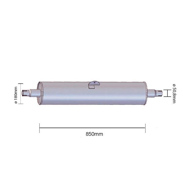 Imagem de Silencioso Mb 608d 608e 708d 708e Euro Iii Com Miolo