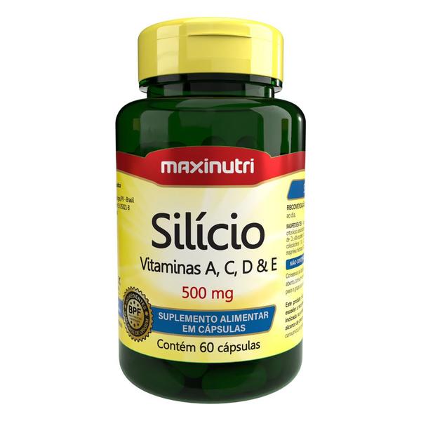 Imagem de Silício + Vitaminas A-C-D-E 100mg 60 Cápsulas Maxinutri