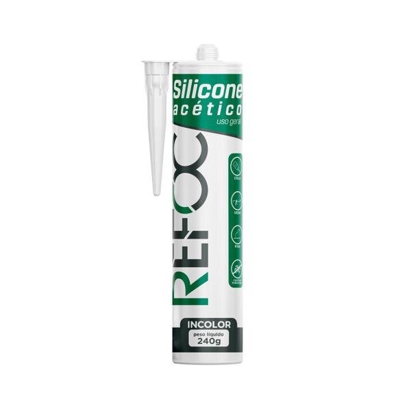 Imagem de Silicone Acético 240 Gr Incolor Refoc