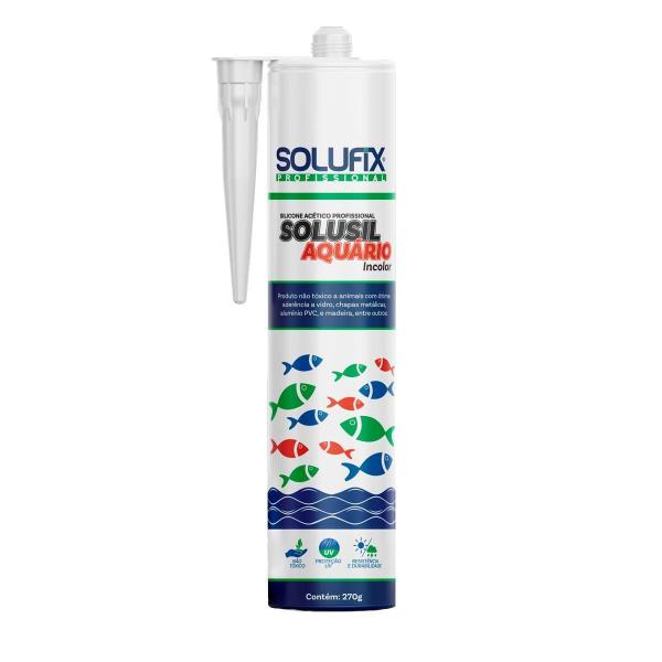 Imagem de Silicone Acético Solusil Aquário Solufix 270g Incolor 