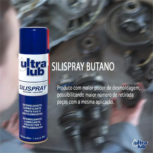 Imagem de Silicone Desmoldante Silispray 420ml Ultralub