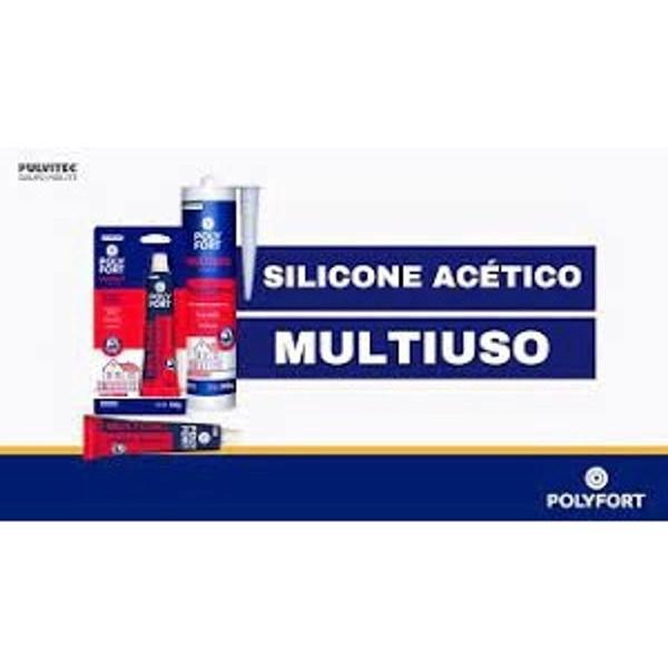 Imagem de Silicone Poly Fort  50g uso geral - Kit 06 - Pulvitec