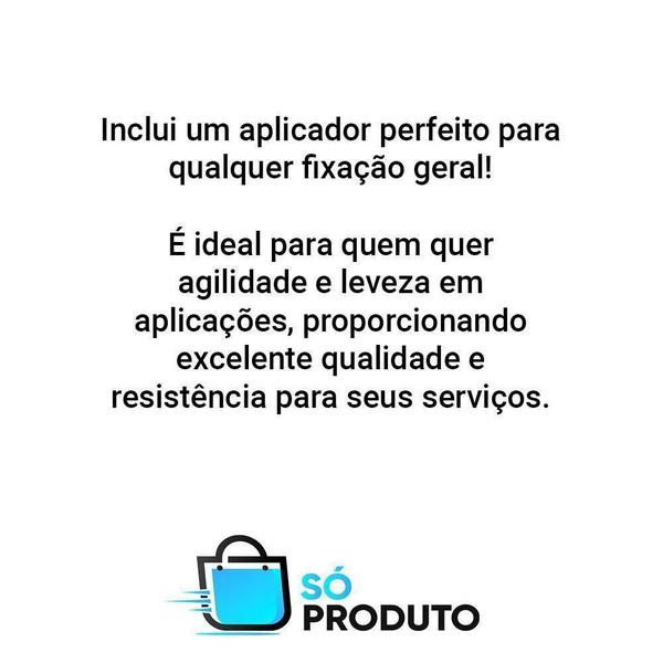 Imagem de Silicone Preto 450G Selante Acrílico Base Dágua E Aplicador