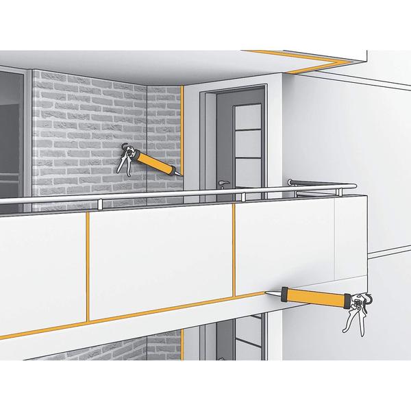 Imagem de Silicone Sikaflex Universal Cinza 300g Sika Selante 2 Un